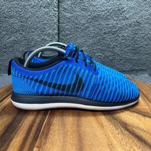 Nike Roshe Run Knit Blue Black Men's Athletic Comfort Sneakers Shoes Size 7